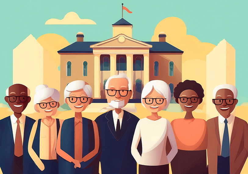 Elder Law College 2025 2025 color illustration.