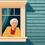 Elderly woman contemplating her last will and testament.